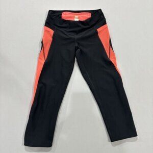 Lucy Tech Women’s Leggings Size XSmall Gray Pink Capri Low Rise Activewear